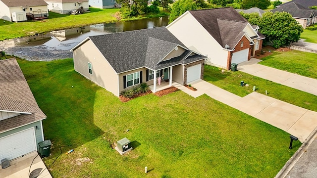 314 Grove Pointe Dr, Thomasville, GA 31792 - aerial view of residential area featuring a nearby body of water