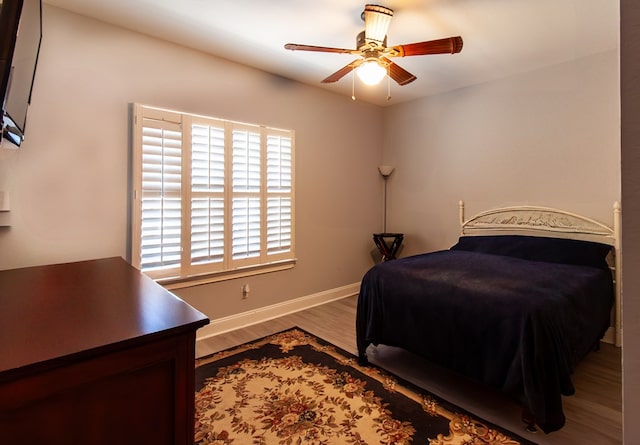 110 Quail Rdg, Ochlocknee, GA 31773 - bedroom with wood finished floors and a ceiling fan