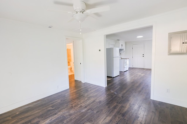 101 Hambleton St, Thomasville, GA 31792 - unfurnished room featuring a ceiling fan and dark wood finished floors
