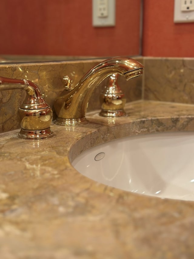 interior details featuring sink