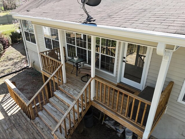 view of wooden terrace