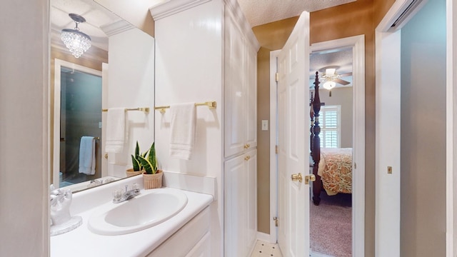 1017 Rowland Rd, Boston, GA 31626 - bathroom featuring vanity, ensuite bathroom, and a ceiling fan