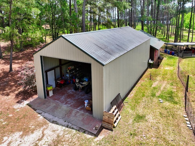1017 Rowland Rd, Boston, GA 31626 - view of pole building featuring a lawn and view of wooded area