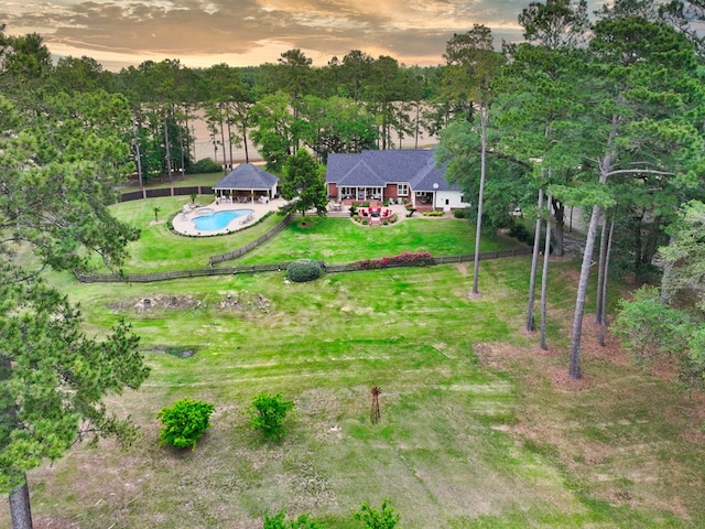 1017 Rowland Rd, Boston, GA 31626 - aerial view at dusk of view of pool area