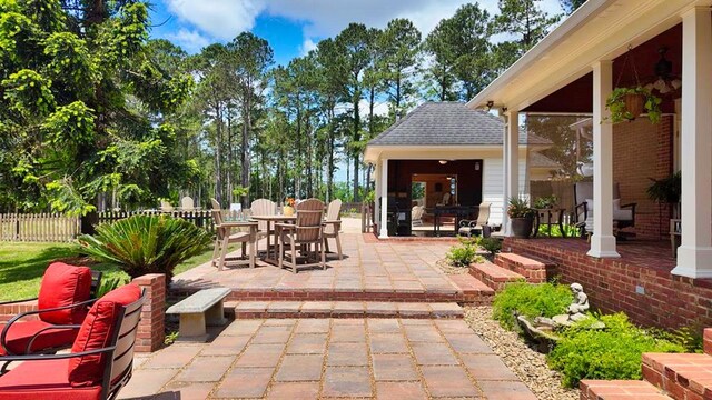 1017 Rowland Rd, Boston, GA 31626 - view of patio featuring outdoor dining space