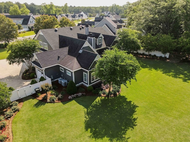 birds eye view of property featuring a residential view