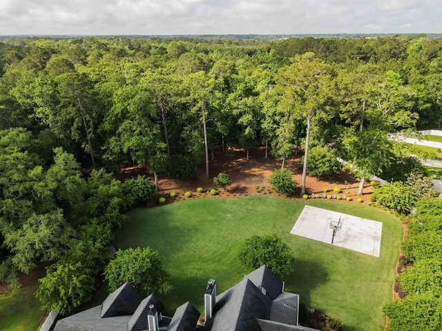 aerial view with a view of trees