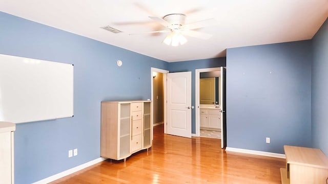 200 Sawgrass Ln, Thomasville, GA 31757 - unfurnished bedroom with light wood-type flooring and ceiling fan