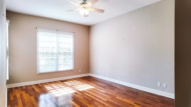 200 Sawgrass Ln, Thomasville, GA 31757 - empty room featuring healthy amount of natural light, a ceiling fan, and wood finished floors