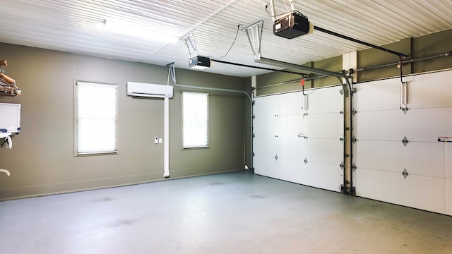 200 Sawgrass Ln, Thomasville, GA 31757 - garage with a wall mounted AC and a garage door opener