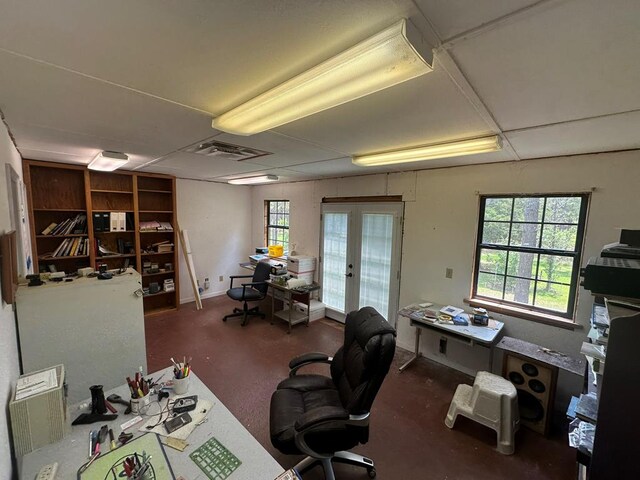 6715 Stewart Rd, Ochlocknee, GA 31773 - office featuring french doors