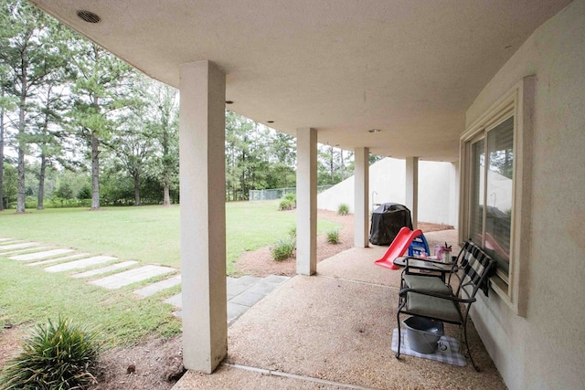 6715 Stewart Rd, Ochlocknee, GA 31773 - view of patio / terrace featuring a grill