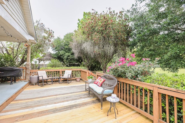 351 Virginia Cir, Cairo, GA 39828 - wooden deck featuring area for grilling