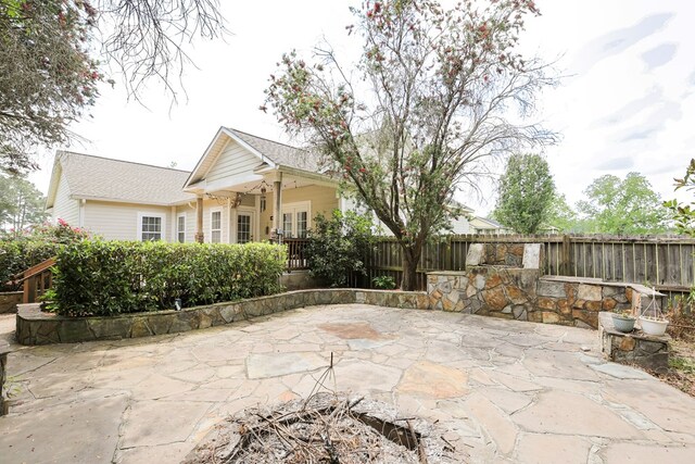351 Virginia Cir, Cairo, GA 39828 - view of patio with a fenced backyard