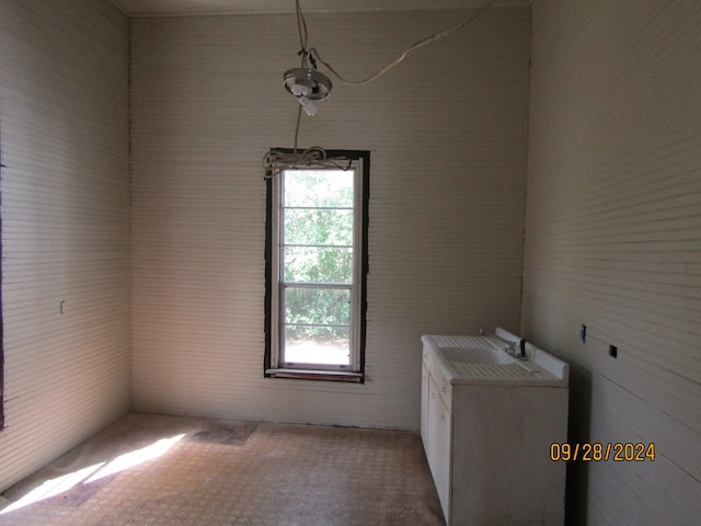 laundry area with sink