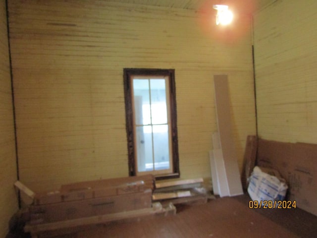 view of spare room