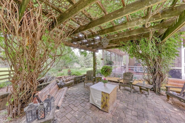 233 Fox Meadow Ln, Thomasville, GA 31757 - view of patio / terrace featuring a pergola