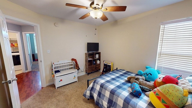 106 Hayden Way, Thomasville, GA 31792 - carpeted bedroom featuring a ceiling fan and baseboards