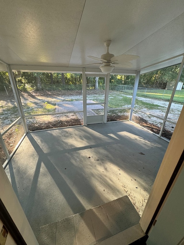 view of sunroom