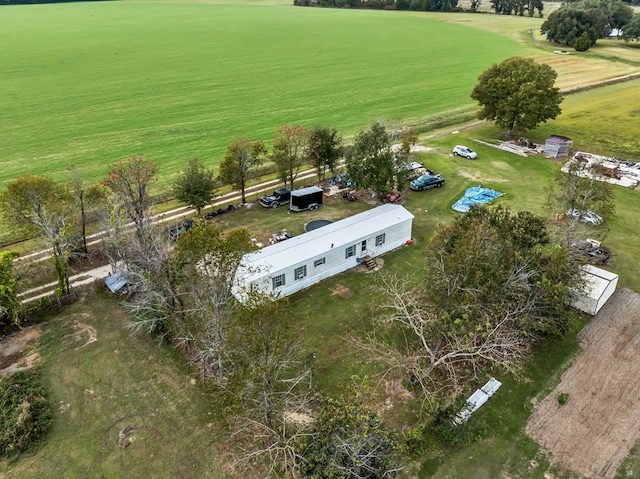 aerial view featuring a rural view