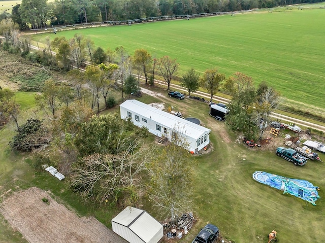 bird's eye view featuring a rural view