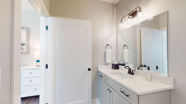 bathroom featuring vanity