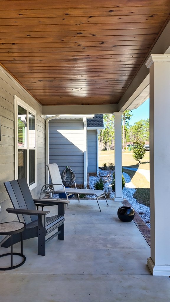 view of patio / terrace featuring a porch