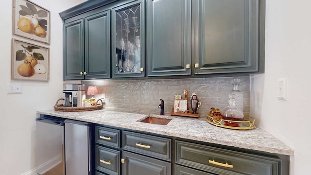 7827 Metcalf Rd, Thomasville, GA 31792 - indoor wet bar with backsplash