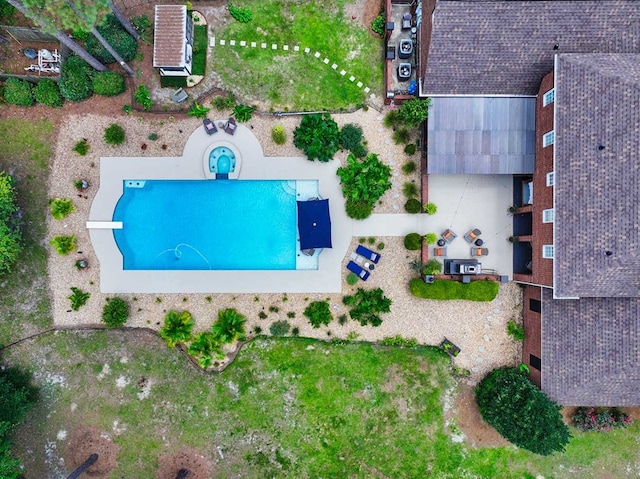 7827 Metcalf Rd, Thomasville, GA 31792 - drone / aerial view of a pool area