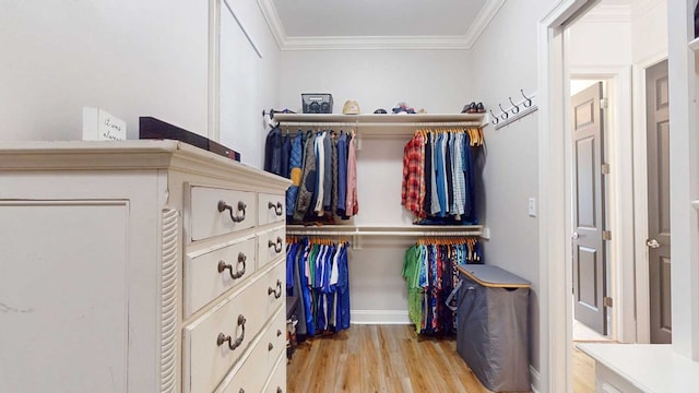 7827 Metcalf Rd, Thomasville, GA 31792 - walk in closet with light wood-style floors