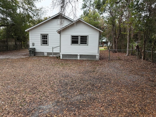 view of side of home