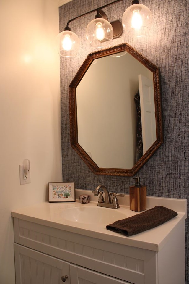 bathroom with vanity