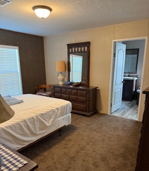 10806 Ga Highway 202, Ochlocknee, GA 31773 - carpeted bedroom featuring a textured ceiling