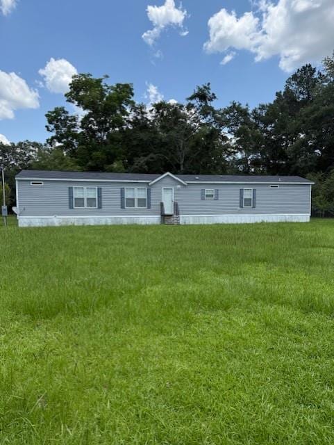 10806 Ga Highway 202, Ochlocknee, GA 31773 - back of house with a yard and view of wooded area