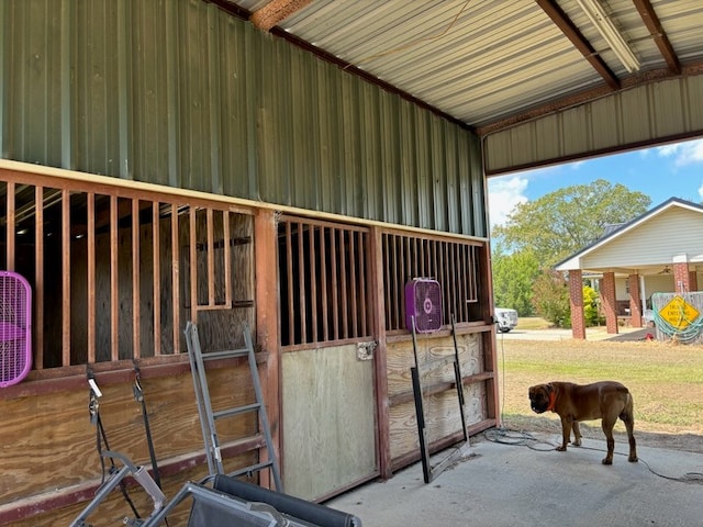 view of stable