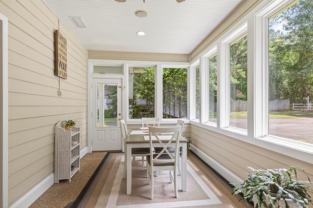 71 Buckfast Ct, Thomasville, GA 31792 - sunroom featuring wood walls and wood finished floors