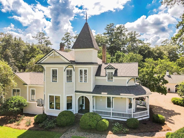 victorian house with a porch