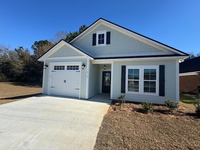 view of front of house featuring a garage