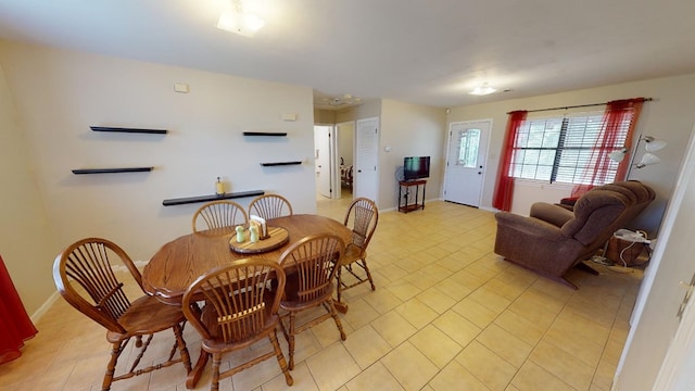 view of dining room