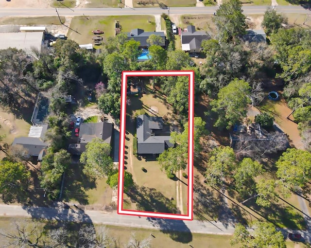 birds eye view of property featuring a residential view