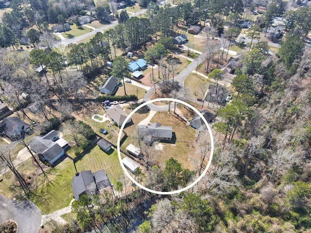 drone / aerial view featuring a residential view