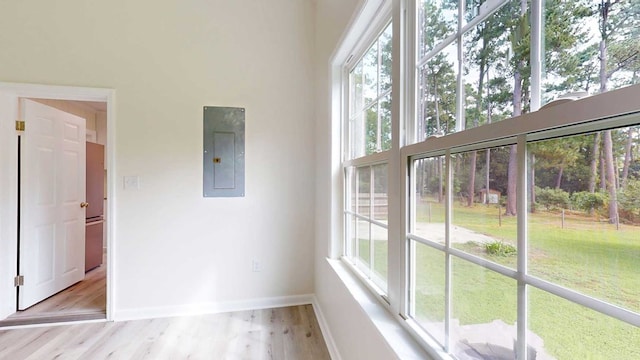 712 Young St, Thomasville, GA 31792 - unfurnished sunroom featuring electric panel and healthy amount of natural light