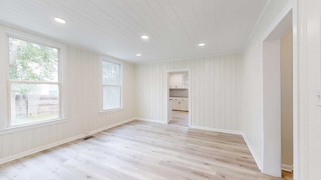 712 Young St, Thomasville, GA 31792 - spare room with light wood-type flooring and recessed lighting