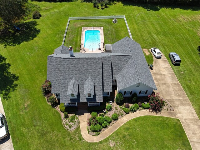 birds eye view of property