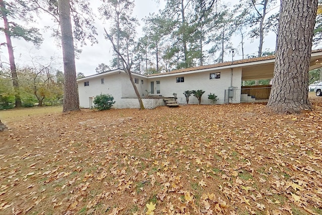 view of rear view of property