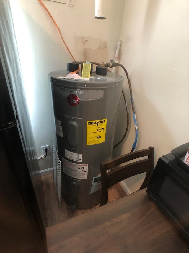 utilities featuring electric water heater