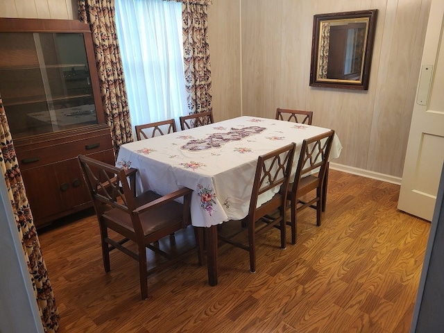 208 Pine St, Quitman, GA 31643 - dining area with wood finished floors and baseboards