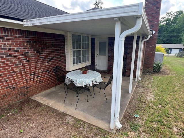 view of patio / terrace featuring central air condition unit