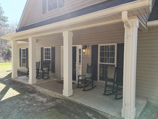 view of patio / terrace with covered porch