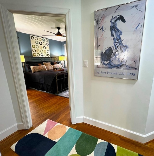 303 Glenwood Dr, Thomasville, GA 31792 - corridor featuring baseboards and wood finished floors